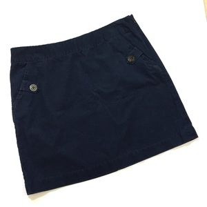 Vineyard Vines navy pocket corduroy skirt 921